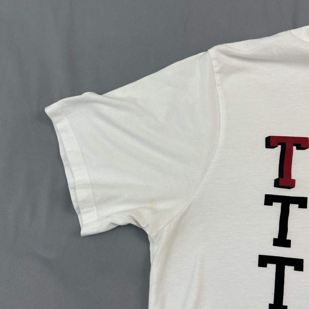 True Religion T-Shirt Men's White Large Cotton Graphic Print Short Sleeve Stack - Picture 3 of 11